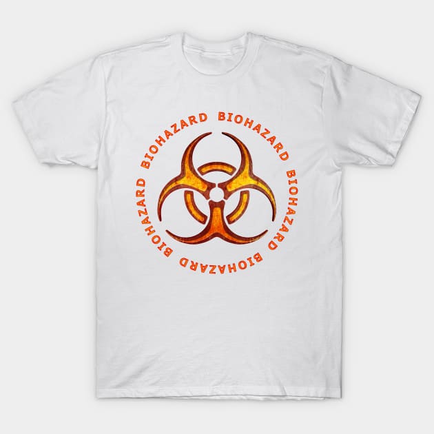 Biohazard Zombie Warning T-Shirt by Packrat